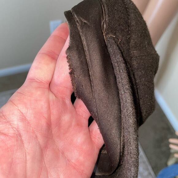 Women's hat chocolate brown wool news boy hat conductor golf Paris winter NYC - Picture 6 of 10